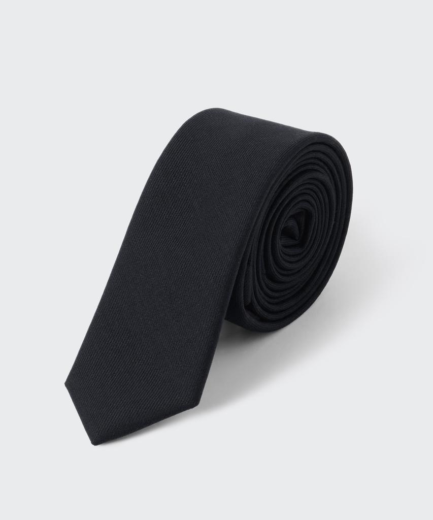MUSINSA STANDARD Wool Slim Solid Tie [Black]