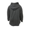 Damen einfarbiger Hoodie mit Wellenstich und aufgesetzter Tasche, lockere lässige Langarm-Herbst-Winter-Oberteile