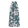 Women's High Waisted Wide Leg Pants Summer Casual Flowing Pocket Wide Leg Pants Floral Print Beach Pants