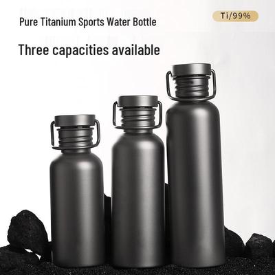 Leichter Sportkessel aus reinem Titan - Outdoor Radfahren Reisen Camping Wasserflasche & Kochbecher