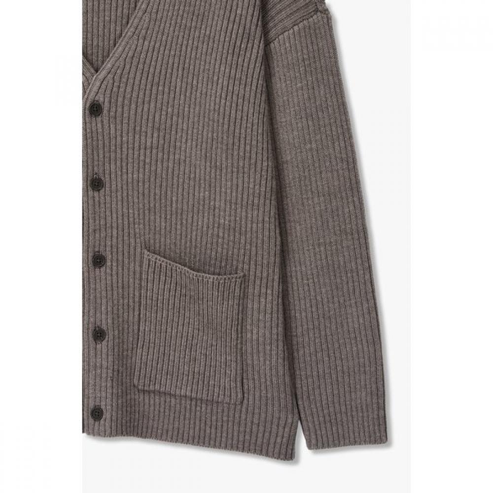 Emporio Armani Men Ribbed V Neck Knit Cardigan A515328020