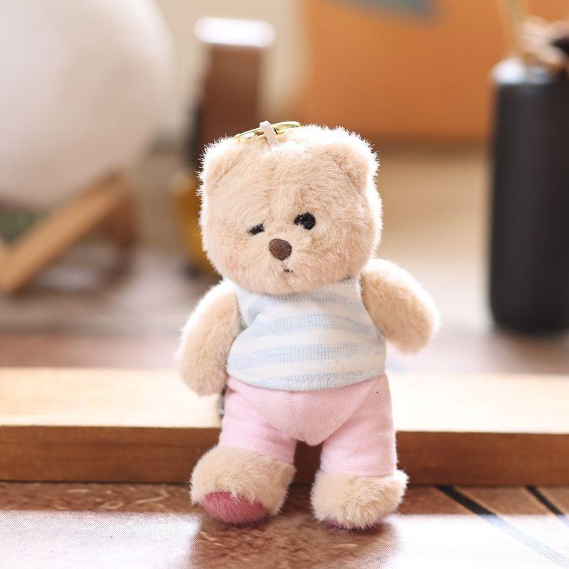 Plush Bear Keychain With Soft Short Pile Fabric For Kids And Teens
