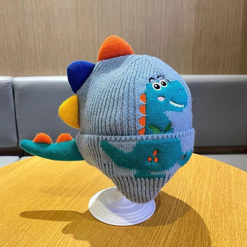 Autumn and Winter Children's Knitted Hat Baby Warm Windproof Ear Protection Pullover Hat Korean Style Fashionable Personalized Baby Woolen Hat