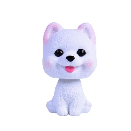 Lovely Swinging Head Simulation Dog Puppy Car Interior Dashboard Ornament Gift