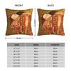 Gustav Klimt Square Pillow Covers Polyester Living Room Freyas Art Cushion Cover Creative Decorative Throw Pillow Case 4040