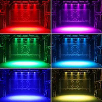 Lumină LED Wash Par Xumei, 18/24 Bucăți, 10W, Full-Color 4-în-1 pentru Iluminat de Scenă și Nuntă.