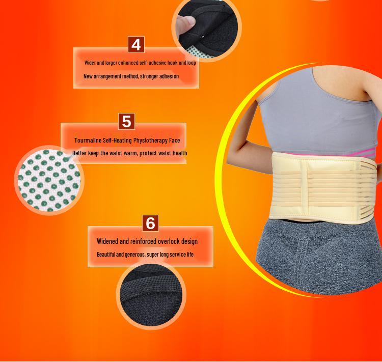 Unisex Medical Grade Lumbar Support Belt for Muscle Strain Relief - Breathable, Year-Round Back Support