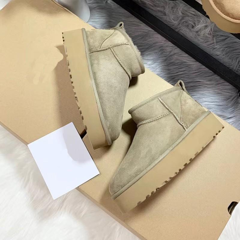 Women's Winter Warm Snow Boots 2024 Waterproof Anti-slip Cotton Women's Padded Thickened Platform Ankle Boots Botas Mujer