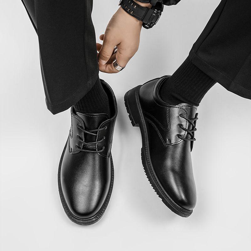 Fashion Non Slip Lace Up Low Heel Soft Man Casual Shoe Cowhide Summer Sale Footwear Offer Designer New In Slip-on Leather Shoes for Men