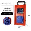 Compact Industrial Power Strip with RCD and Display for Construction Sites