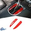 Red Shifter Shift Gear Panel Decor Cover Molding Trim For Ford Mustang 2015-
