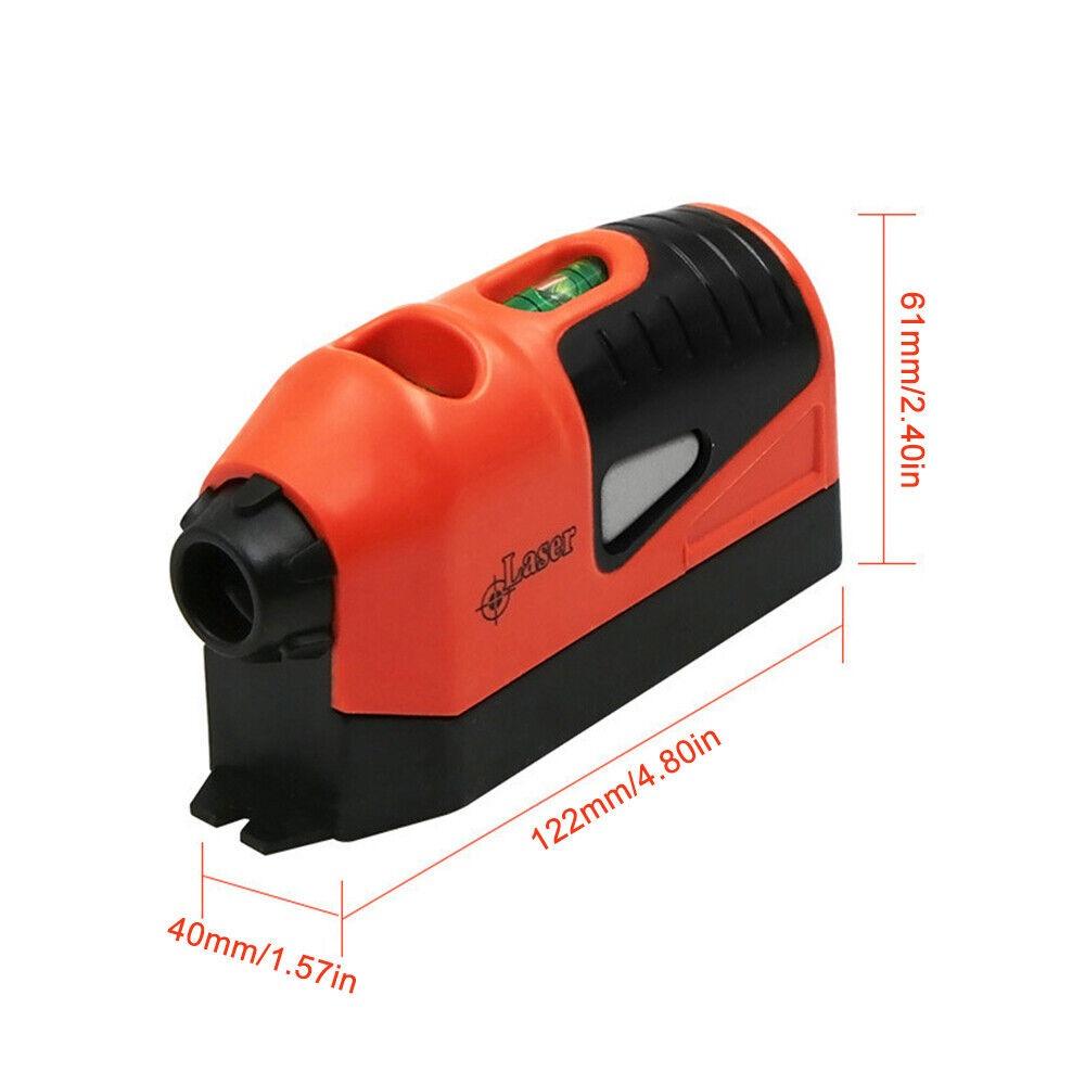 Portable Mini Vertical Laser Spirit Level Laser Straight Level 90 Degree Mouse-shaped Plastic Self-leveling Measuring Tool