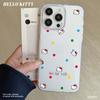 Dopamine Point KT Cat Suitable for Apple 16 Mobile Phone Case IPhone 15 Protective Case 14 Large Hole Anti Fall 13 Women's Model