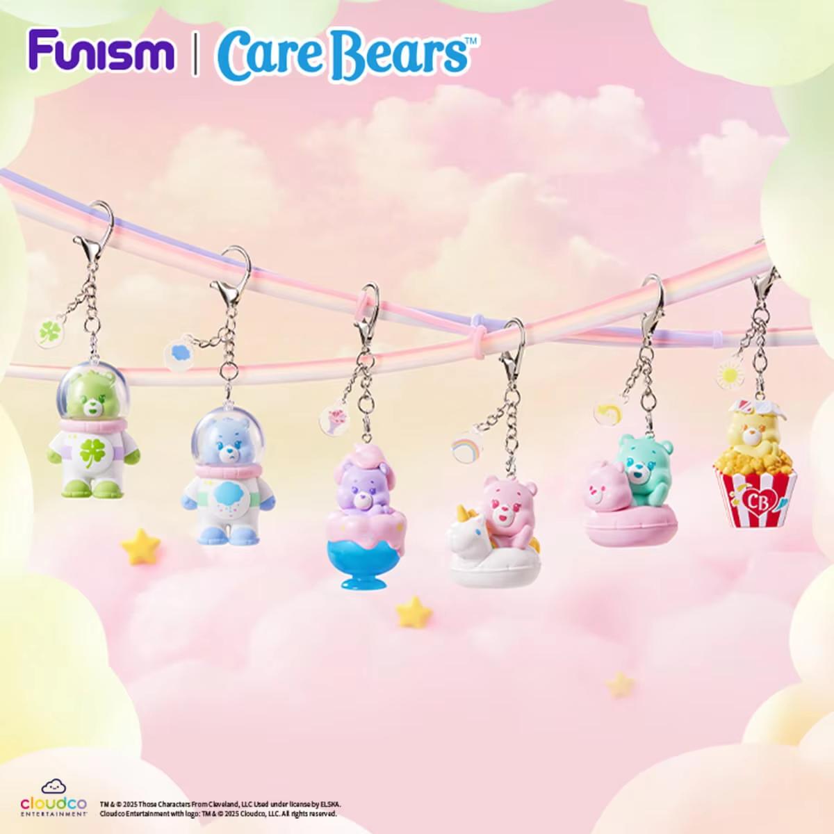 Funism Care Bears Series Keychain  Figure Cute Collectible Action Toy Bag Pendant Decorative Gift For Birthday Party