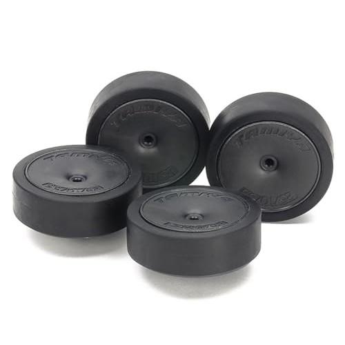 TAMIYA Mini 4WD Grade Up Parts No.544 GP.544 Low Friction Large Diameter Low Height Tire (31mm) & Carbon Reinforced Wheel (Dish) 15544 (Mini 4WD)
