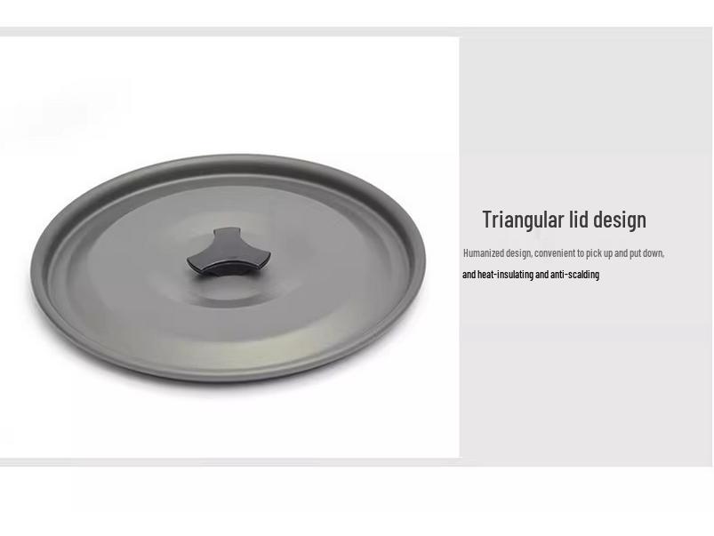 8L Ultra-Light Aluminum Hanging Pot for Camping & Cooking