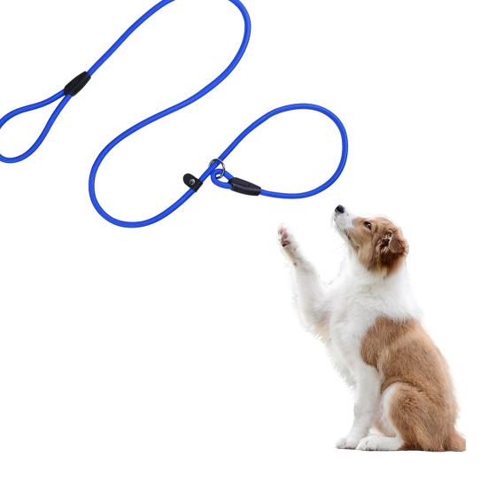 Yousheng Strong Slip Lead Dog Leash Adjustable Loop High-density Nylon Braided Rope Vibrant Color Training Leash for Large Medium Small Dogs