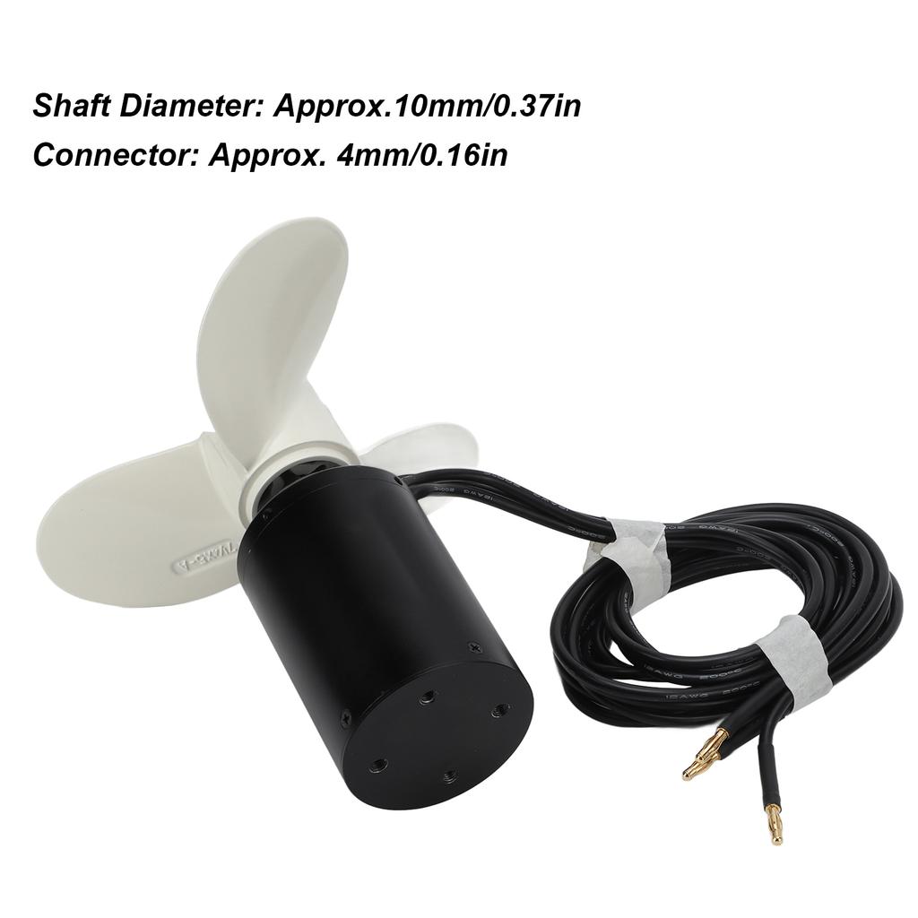160KV 3000W Brushless Motor IP68 Alloy Drive Motor for Electric Surfboard Underwater Thruster Electric Boat with High Efficiency Low Noise Li