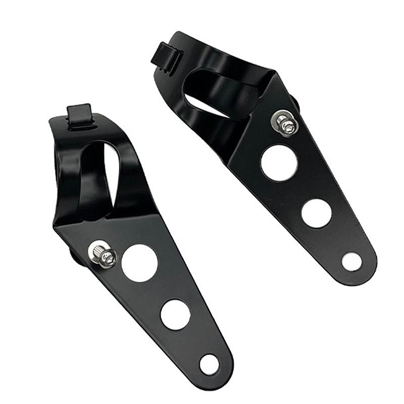 Universal 5.75" 7" Motorcycle Headlight Mount Bracket Fork Ear Chopper Headlamp Holder Clamp Adjustable Motor Fork Mount