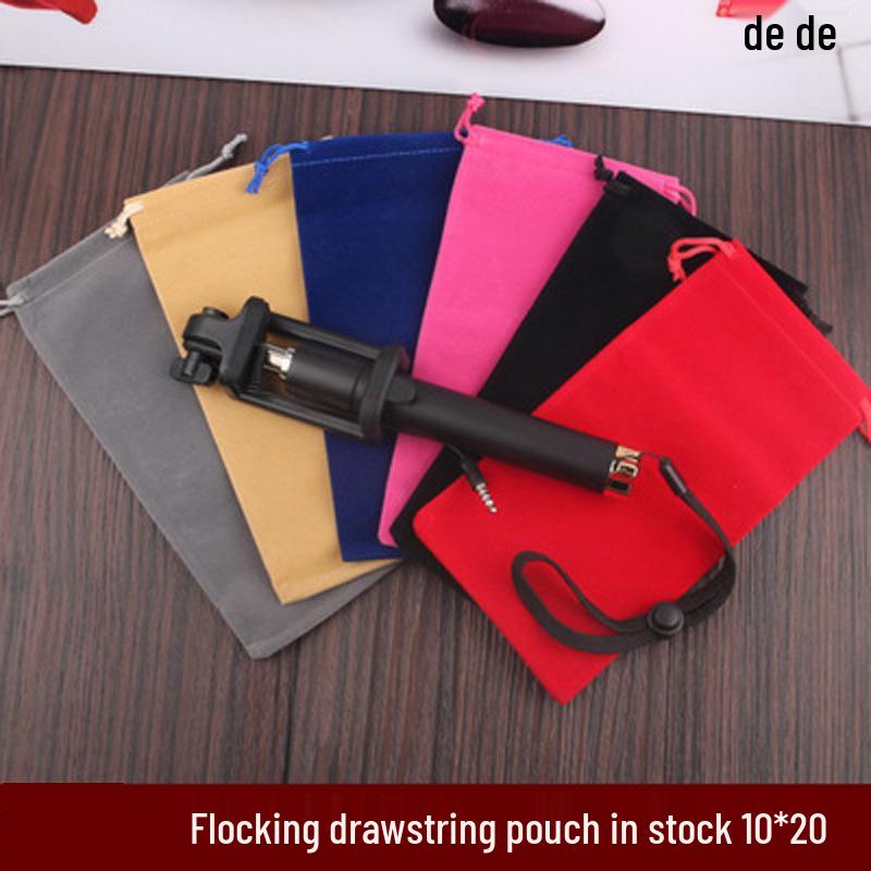 Luxury Velvet Drawstring Pouch for Jewelry, Earphones, Power Bank & More (Small/Large)