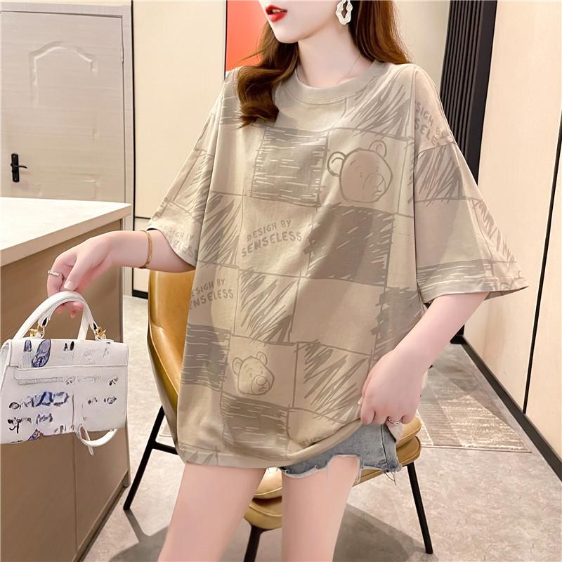 

Лето 2024, женские забавные футболки с мультяшным принтом, большие футболки с графикой, топы y2k, модная футболка в стиле Харадзюку, уличная одежда унисекс