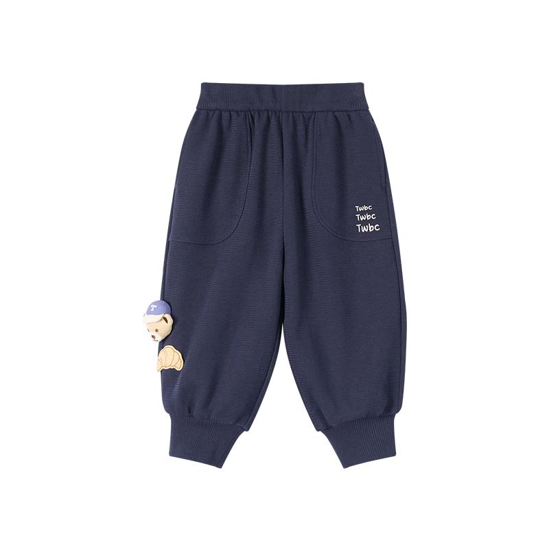 Teenie Weenie Kids Bear Graphic Cuffed Sweatpants 90