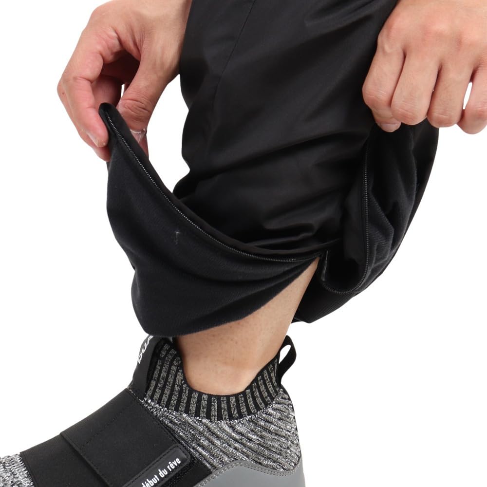 Mizuno Breath Thermo Gefütterte Warme Hose Größe XL Schwarz/Gold Wasserabweisend 32MFA630