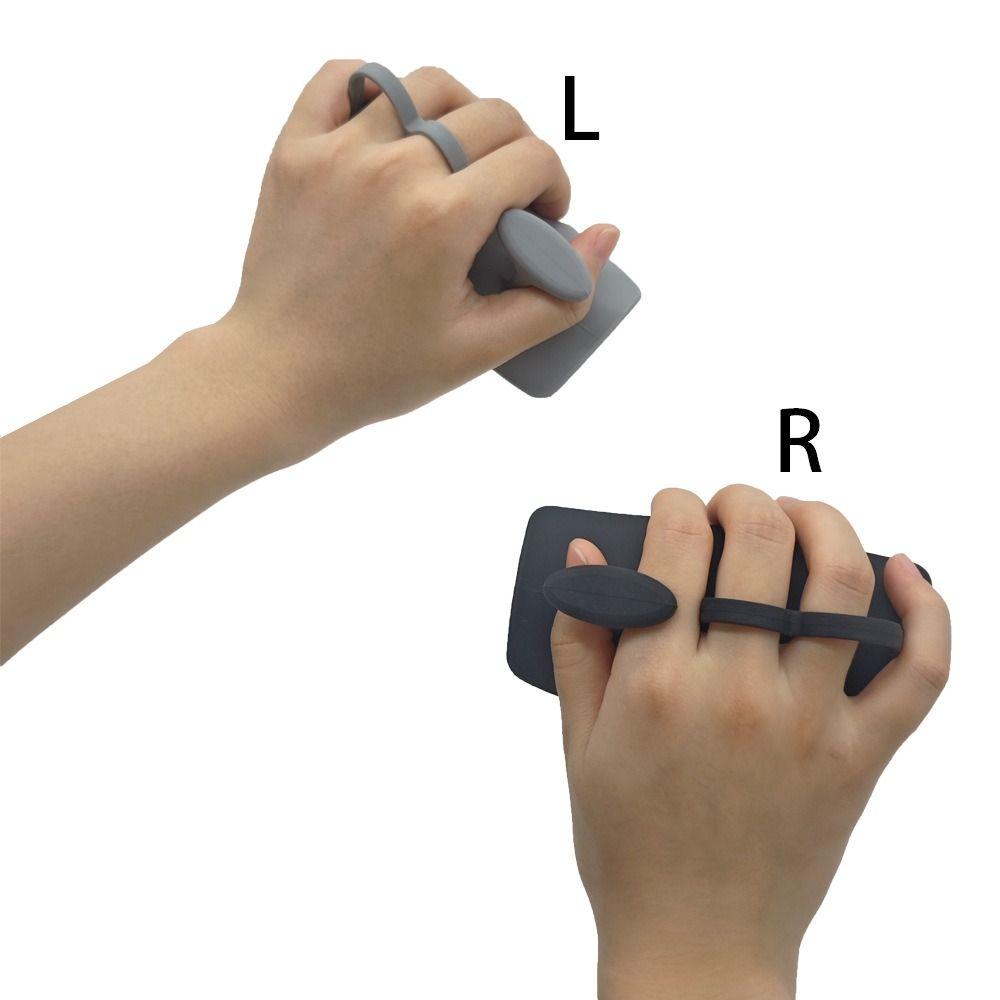1 Pair Silicone Grip Strengthener Finger Exerciser Weight Lifting Grips  Bodybuilding