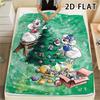 1Pc Diddl Print Flannel Blanket, High Quality Comfortable for All Seasons, Home Decor, Warmth and Comfort, Perfect for Christmas Gifts