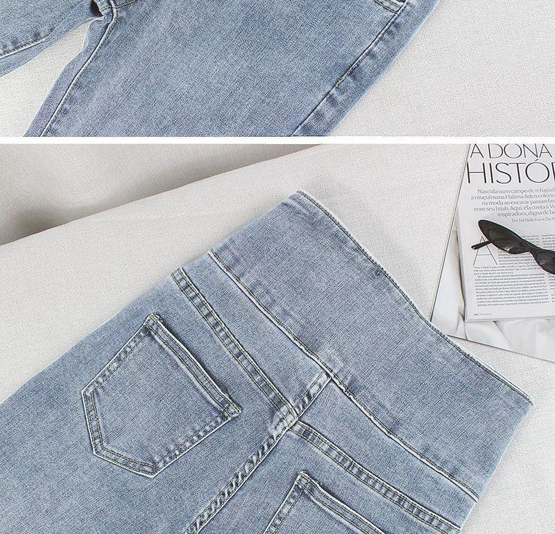 Women's High-Waisted Elastic Denim Skinny Jeans - 2025 Summer Slim-Fit, Versatile, and Flattering Style