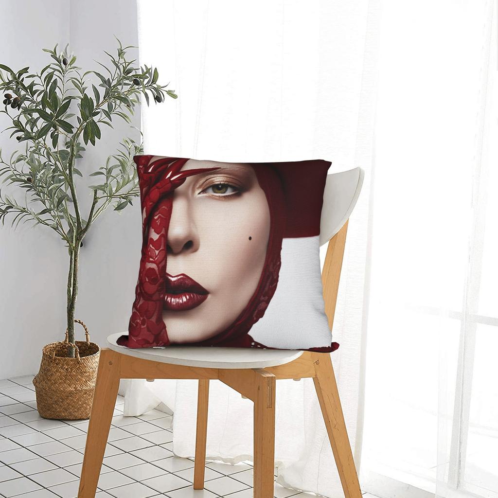 Gaga Mayhem 2025 Pillow Cover Legendary Singer Vintage Pillow Case For Sofa Bedroom Home Decor Comfy PillowcasesPresent