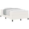 Box Spring Bed Cream 120 X 190 Cm Corduroy Fabric