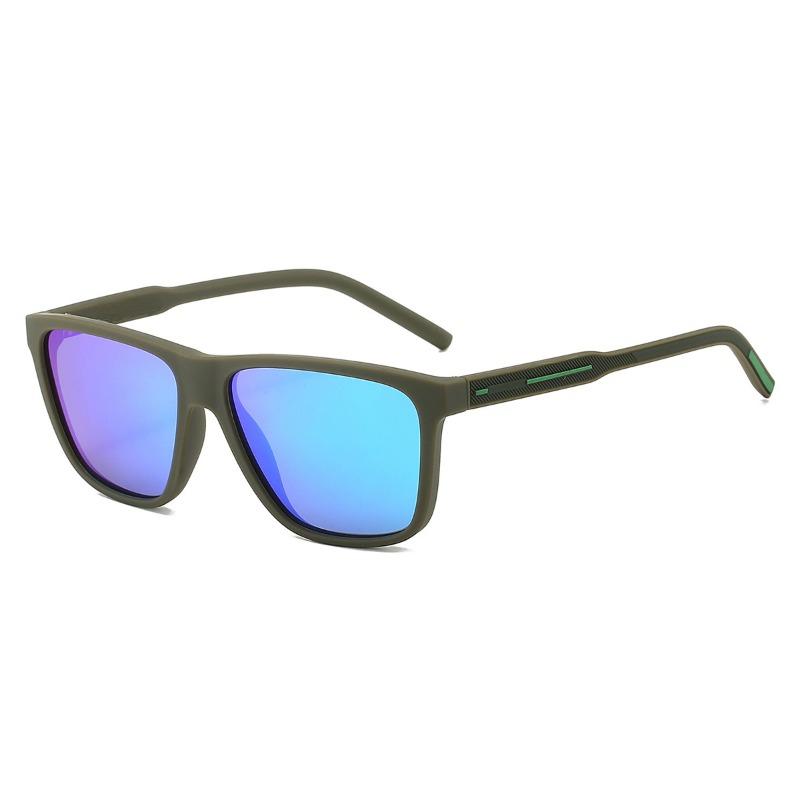 Non-polarized Fashion One-Piece Frame Square Frame Sunscreen Sunglasses Men Women Outdoor Travel Anti Strong Light Eyeglasses