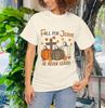Fall For Jesus He Never Leaves Shirt, Fall For Jesus Shirt