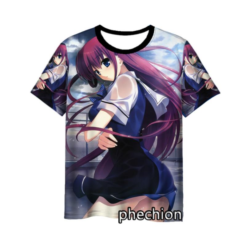 Phechion New Fashion Men/Women The Eden of Grisaia 3D Printed Short Sleeve Casual T Shirt Sporting Hip Hop Summer Tops L253