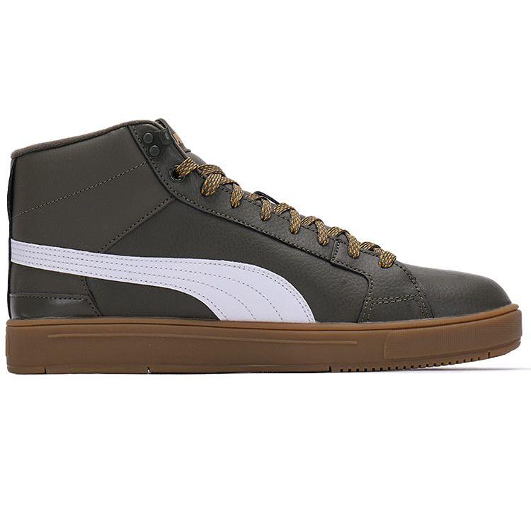 Puma Serve Pro Mid PURE-TEX Grape Leaf Gum Herren Sneaker Grün Weiß Safran 382096-01