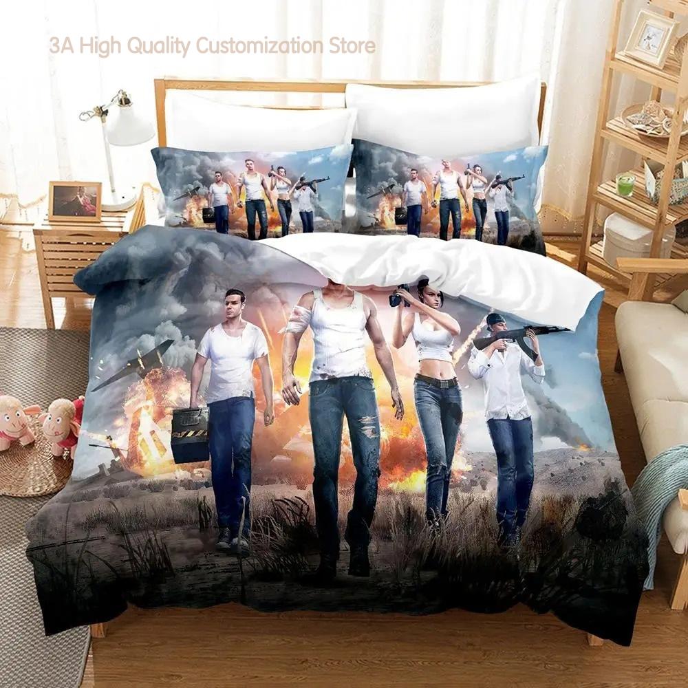 Warrior Game Garena Free Fire Bedding Set Single Twin Full Queen King Size Bed Set Aldult Boys Bedroom Duvetcover Sets Bed Sheet