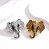 Retro Personalized Animal Alloy Elephant Brooches For Women Clothing Coat Jewelry Accessries Gifts