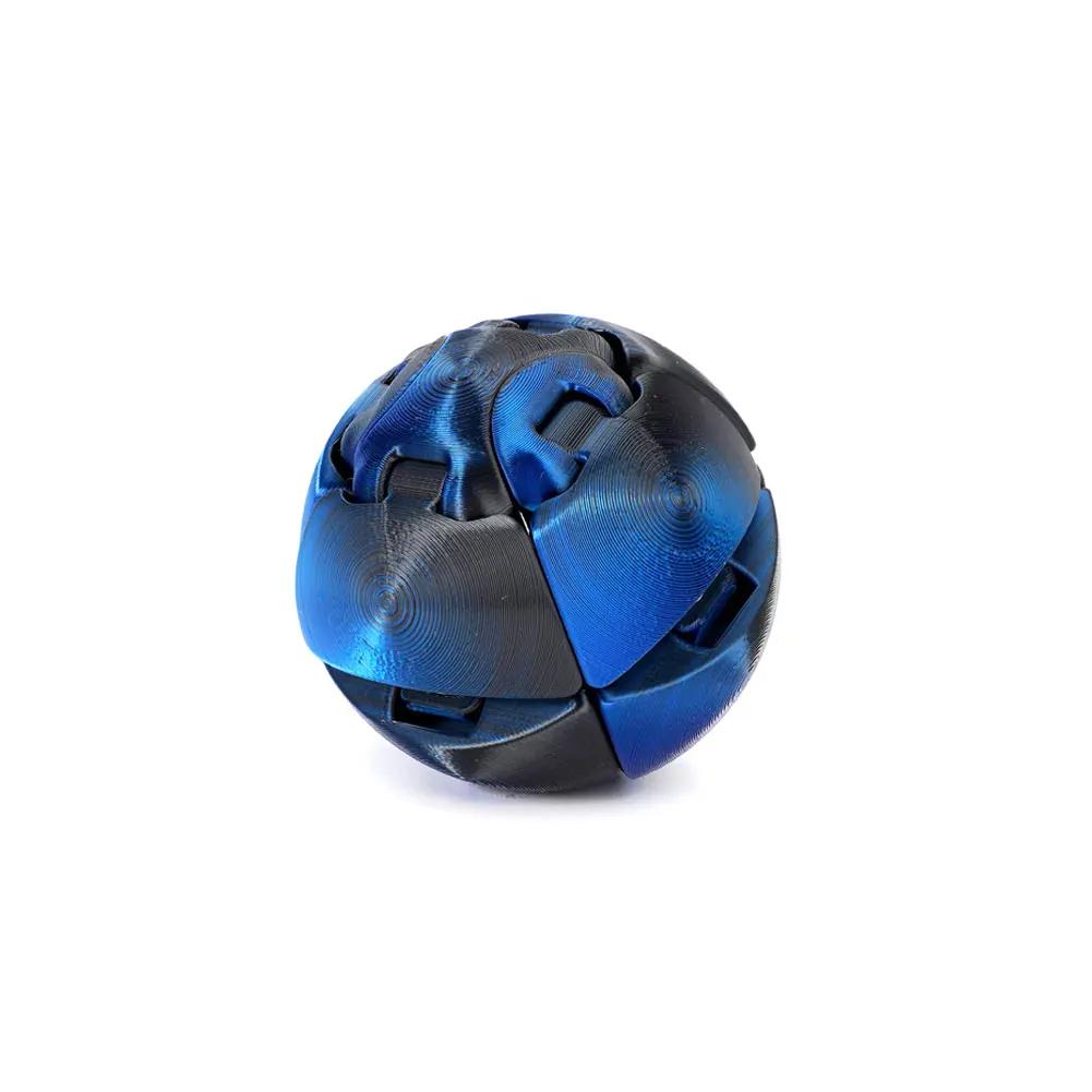 Fidget Toy 3D Printed Twistsphere Fidget Toy Gradient Gear Liquid Flow Ball With Rotating Design Anxiety Relief Toys