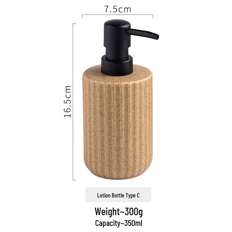 

OIMG Striped Ceramic Lotion Dispenser 2-Pack