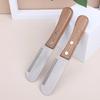 Professional Pet Grooming Knife for Dogs Cats Stainless Steel Deshedding Tool with Wooden Handle Efficient Hair Remover Comb for
