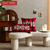 1PC Federa Nuan Series a Quadri Rossi Poliestere Natale Cuscini Decorativi Divano Letto Copricuscino 45x45cm