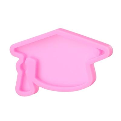 Graduation Hat Keychain Epoxy Resin Mold Handmade Hanging Pendant Decorations Silicone Mould DIY Crafts Jewelry Mould