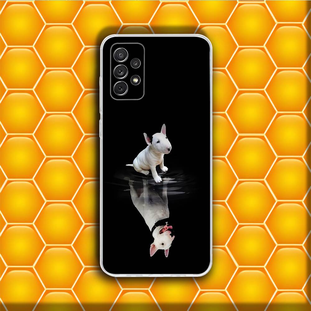 Cool Cute Bull Terrier Dog  Phone Case Silicone For Samsung S30,23,21,22,20 FE lite,S10,9,PIus Note20ultra Soft Transparent