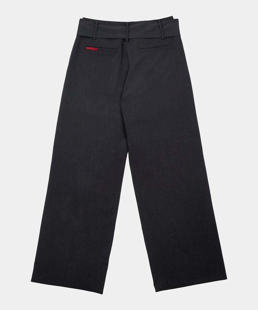 Lipeullegtibeulum Low-Cutting Wide Trousers (D.Gray)