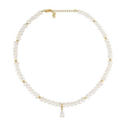 Parel hanger zoetwaterparel ketting