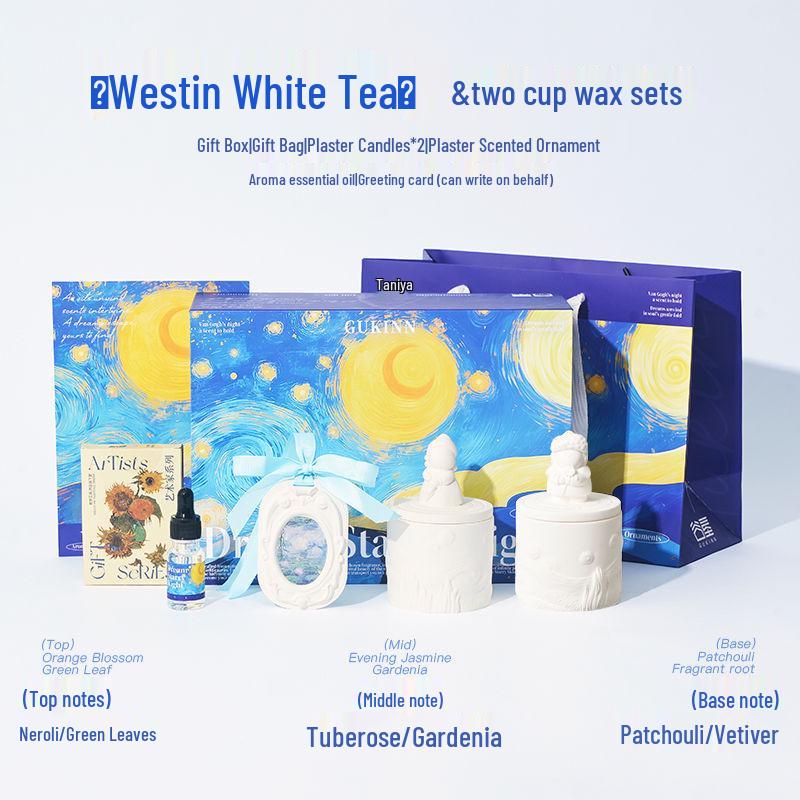 

Подарочный набор ароматической свечи и эфирного масла «Звездная ночь» для девочек - День рождения и аромат для дома