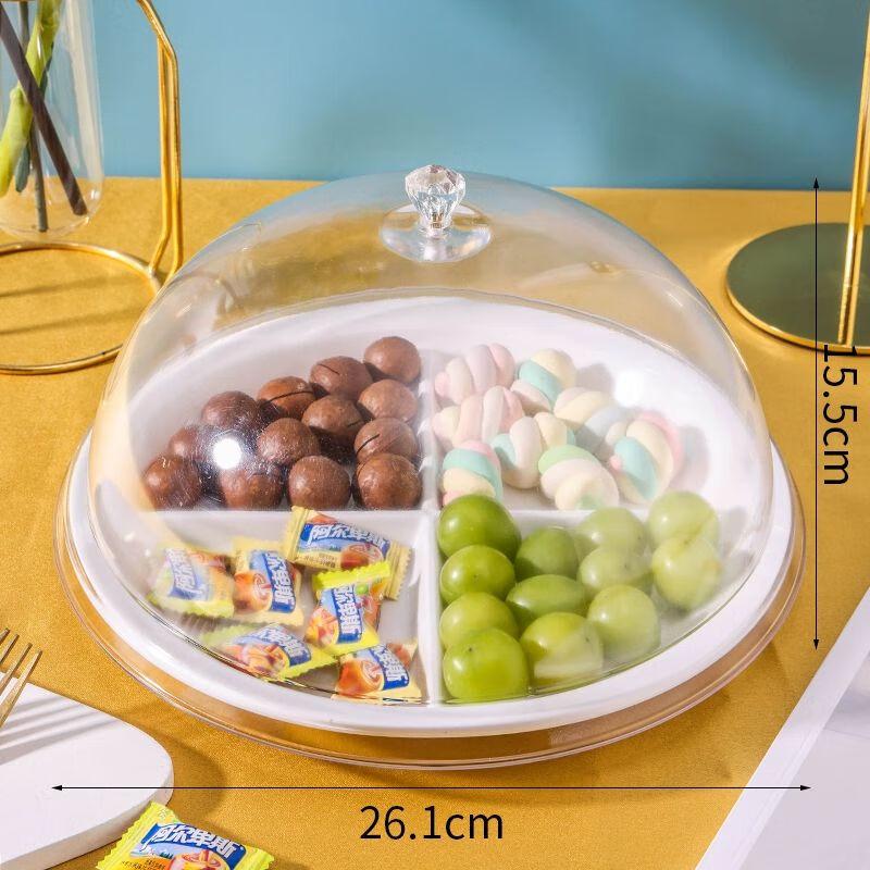 Divided Transparent Acrylic Fruit Tasting Plate