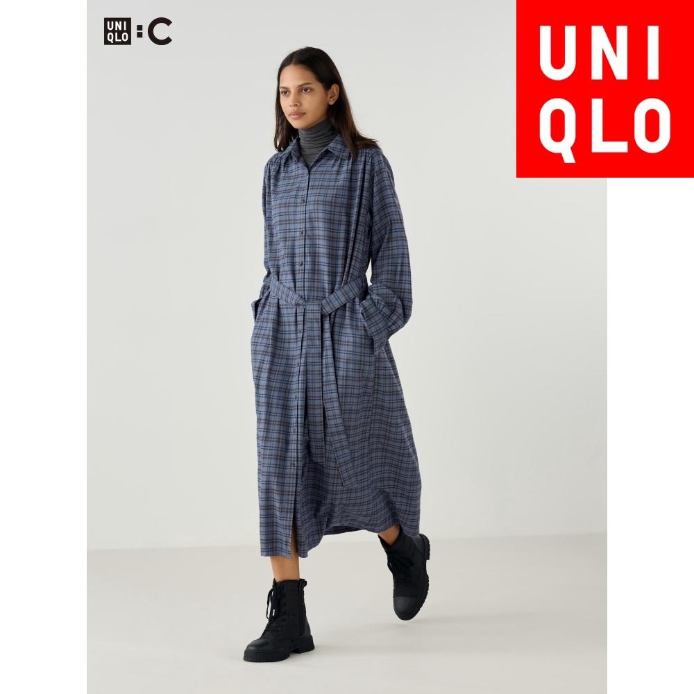 

Uniqlo Платье-рубашка с поясом в японском стиле