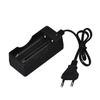 US/EU Plug Double Slots 18650 Lithium Battery Charger Adapter with LED Indicator